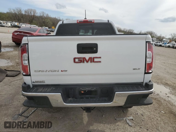 2019 GMC Canyon 4WD SLT with VIN 1GTG6DEN0K1324586, listed as a Copart auction lot 51541505 with 29,576 mi miles and Salvage title. Bid and sale history available at DreamBid. Image 6.