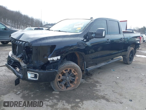 2018 Nissan Titan XD SV with VIN 1N6BA1F49JN521838, listed as a IAAI auction lot 41606878 with 143,742 mi miles. Bid and sale history available at carsss.com. Image 18.