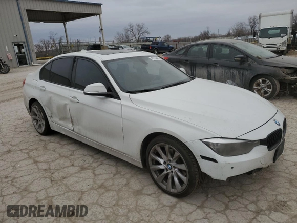 2015 BMW 3 Series 320i xDrive with VIN WBA3C3G59FNT52946, listed as a Copart auction lot 45638255 with Not Provided miles and Salvage Title. Bid and sale history available at carsss.com. Image 4.