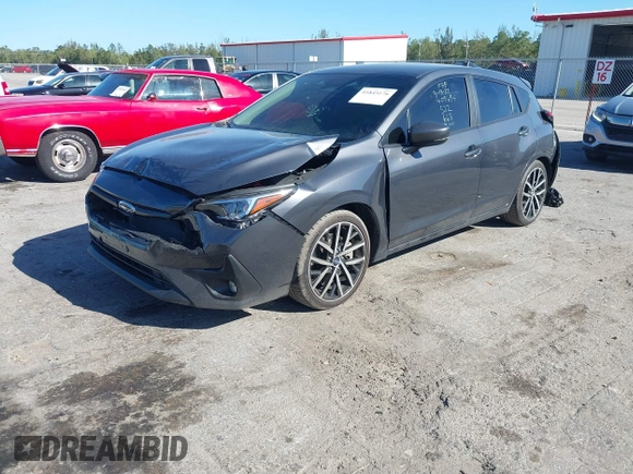 2024 Subaru Impreza Sport with VIN JF1GUAFC0R8277925, listed as a IAAI auction lot 41845176 with 29,171 mi miles. Bid and sale history available at carsss.com. Image 2.