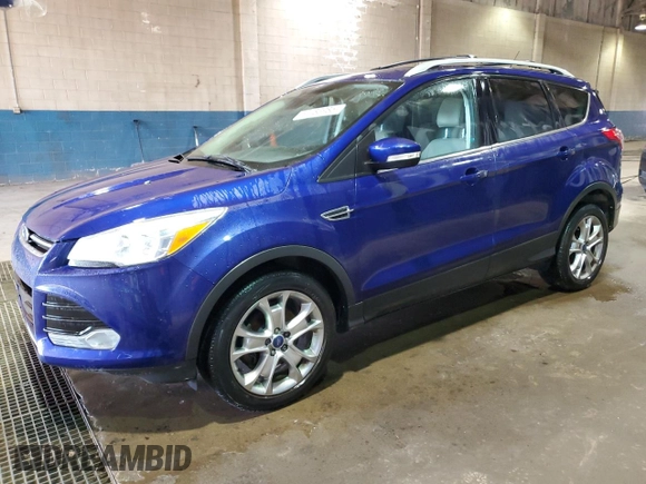 2014 Ford Escape Titanium with VIN 1FMCU0JX1EUA52097, listed as a Copart auction lot 53483985 with 126,243 mi miles and Clean Title. Bid and sale history available at carsss.com. Image 1.