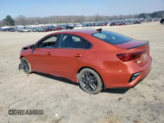 2021 Kia Forte GT-Line with VIN 3KPF34AD8ME423447, listed as a Copart auction lot 48886185 with 56,690 mi miles and Salvage Title. Bid and sale history available at carsss.com. Image 2.