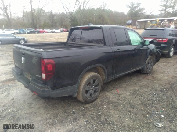 2018 Honda Ridgeline Black Edition with VIN 5FPYK3F86JB010781, listed as a IAAI auction lot 41553898 with 240,512 mi miles. Bid and sale history available at carsss.com. Image 4.