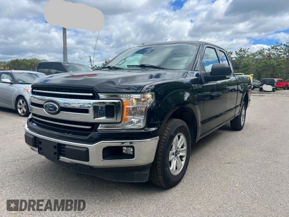 2018 Ford F-150 XL z VIN 1FTEX1CB0JKF17440, wystawiony jako Copart lot #57720105 z przebiegiem 168 009 mil mil oraz Czysty tytuł • Clean title. Historia ofert i sprzedaży dostępna na DreamBid. Obrazek 2.