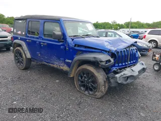 2019 Jeep Wrangler Unlimited Sport S z VIN 1C4HJXDN3KW547195, wystawiony jako IAAI lot #42321062 z przebiegiem 86 990 mil mil oraz . Historia ofert i sprzedaży dostępna na DreamBid. Obrazek 1.