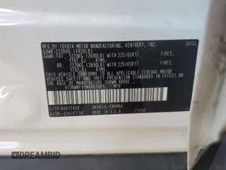 2022 Toyota RAV4 Hybrid XLE z VIN 4T3RWRFV9NU062061, wystawiony jako Copart lot #61571305 z przebiegiem 44 623 mil mil oraz Szkoda całkowita • Salvage title. Historia ofert i sprzedaży dostępna na DreamBid. Obrazek 13.
