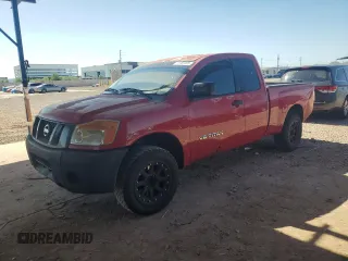 2008 Nissan Titan XE with VIN 1N6AA06A68N313311, listed as a Copart auction lot 61960085 with 235,115 mi miles and Salvage title. Bid and sale history available at DreamBid. Image 1.