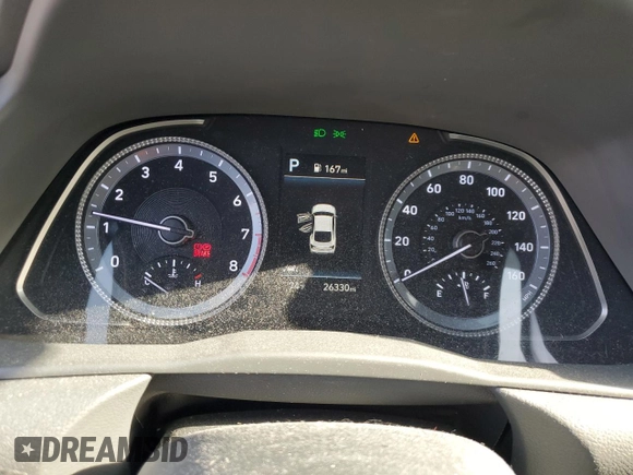 2023 Hyundai Sonata SEL z VIN KMHL64JA2PA272477, wystawiony jako Copart lot #53789905 z przebiegiem 26 330 mil mil oraz Szkody całkowita. Historia ofert i sprzedaży dostępna na DreamBid. Obrazek 9.