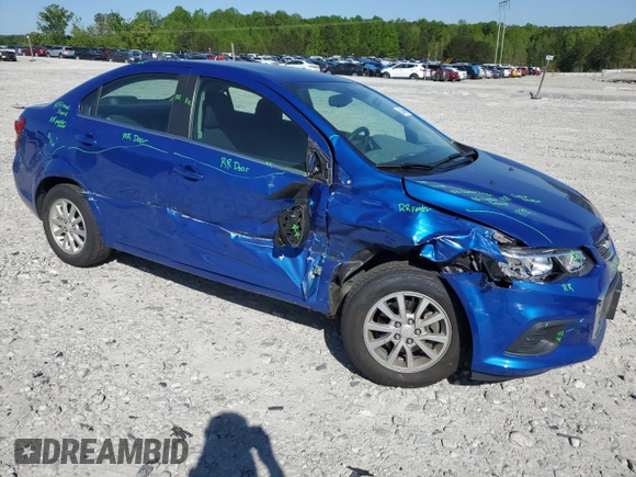 2020 Chevrolet Sonic LT with VIN 1G1JD5SB0L4143119, listed as a Copart auction lot 53456455 with 46,462 mi miles and Salvage title. Bid and sale history available at DreamBid. Image 4.
