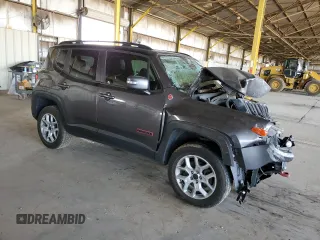 2016 Jeep Renegade Trailhawk with VIN ZACCJBCT2GPC99944, listed as a Copart auction lot 58159045 with Not provided miles and Salvage title. Bid and sale history available at DreamBid. Image 4.
