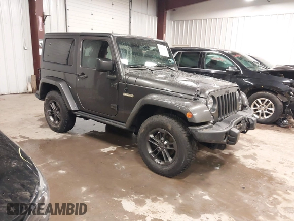 2018 Jeep Wrangler Sport S with VIN 1C4AJWAG2JL836246, listed as a IAAI auction lot 41661489 with 87,443 mi miles and . Bid and sale history available at DreamBid. Image 1.