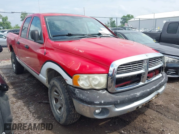 2003 Dodge 1500 SLT z VIN 1D7HU18N93J593469, wystawiony jako IAAI lot #42434581 z przebiegiem 186 804 mil mil oraz . Historia ofert i sprzedaży dostępna na DreamBid. Obrazek 1.