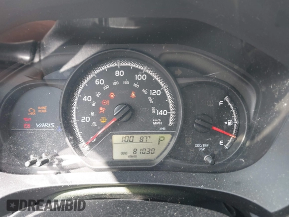 2015 Toyota Yaris L with VIN VNKJTUD34FA026280, listed as a IAAI auction lot 41691078 with 81,030 mi miles and . Bid and sale history available at carsss.com. Image 7.