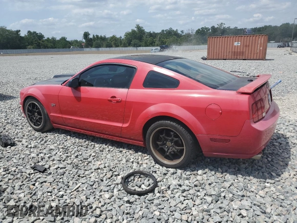 2007 Ford Mustang GT Deluxe with VIN 1ZVFT82H775333955, listed as a Copart auction lot 54376685 with 147,520 mi miles and Salvage Title. Bid and sale history available at carsss.com. Image 2.