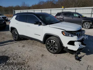 2023 Jeep Compass (RED) Edition with VIN 3C4NJDCN7PT529475, listed as a Copart auction lot 47617115 with 26,874 mi miles and Salvage Title. Bid and sale history available at carsss.com. Image 4.