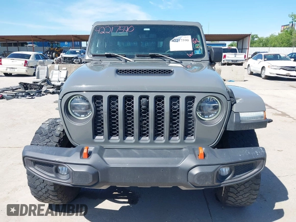 2021 Jeep Gladiator Mojave with VIN 1C6JJTEG8ML515686, listed as a IAAI auction lot 42217590 with 38,506 mi miles and . Bid and sale history available at DreamBid. Image 13.