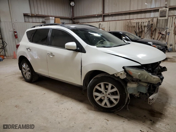 2012 Nissan Murano SL with VIN JN8AZ1MU6CW104768, listed as a Copart auction lot 42568425 with 0 mi miles and Salvage Title. Bid and sale history available at carsss.com. Image 4.
