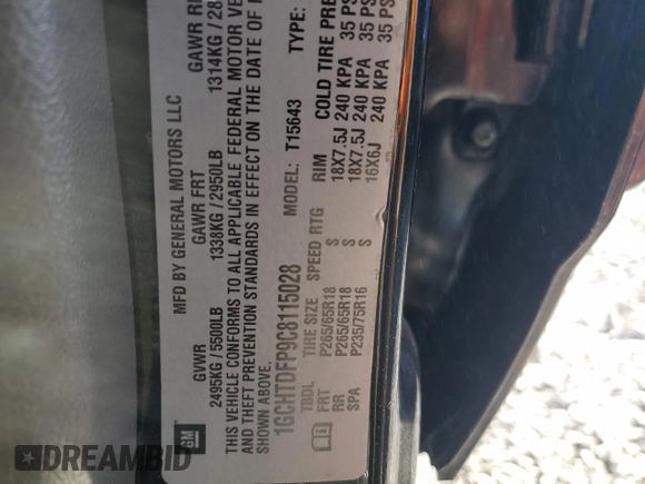 2012 Chevrolet Colorado z VIN 1GCHTDFP9C8115028, wystawiony jako Copart lot #48162975 z przebiegiem 185 714 mil mil oraz Szkoda całkowita • Salvage title. Historia ofert i sprzedaży dostępna na DreamBid. Obrazek 12.