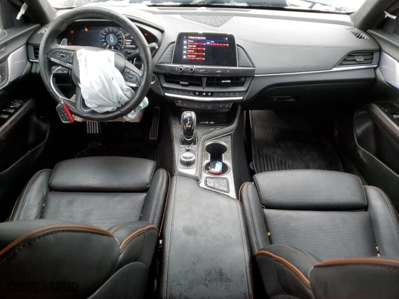 2021 Cadillac CT4 V-Series with VIN 1G6DH5RL5M0115965, listed as a Copart auction lot 44905365 with 56,926 mi miles and Salvage Title. Bid and sale history available at carsss.com. Image 8.