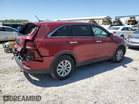 2020 Kia Sorento LX with VIN 5XYPG4A38LG671165, listed as a Copart auction lot 51986745 with 86,547 mi miles and Salvage Title. Bid and sale history available at carsss.com. Image 3.