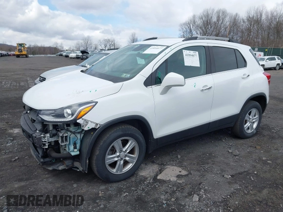 2018 Chevrolet Trax LT with VIN KL7CJPSB0JB650502, listed as a IAAI auction lot 41894077 with 74,516 mi miles. Bid and sale history available at carsss.com. Image 17.