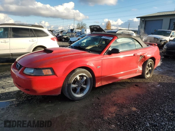 2003 Ford Mustang GT Deluxe with VIN 1FAFP45X93F352648, listed as a Copart auction lot 81508964 with 167,950 mi miles and Salvage Title. Bid and sale history available at carsss.com. Image 1.