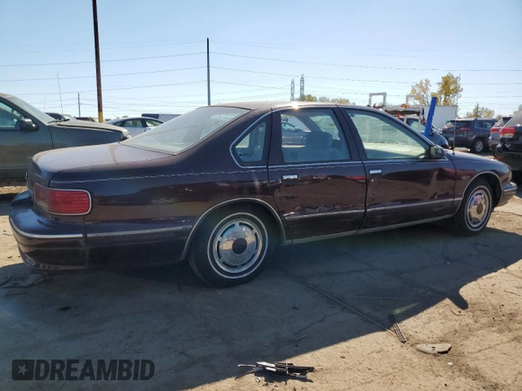 1995 Chevrolet Caprice z VIN 1G1BL52W3SR150934, wystawiony jako Copart lot #75098494 z przebiegiem 73 721 mil mil oraz Czysty tytuł • Clean title. Historia ofert i sprzedaży dostępna na DreamBid. Obrazek 3.