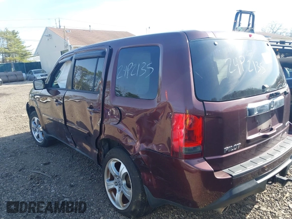 2013 Honda Pilot EX-L with VIN 5FNYF4H76DB026426, listed as a IAAI auction lot 41917433 with Not Provided miles and . Bid and sale history available at carsss.com. Image 13.