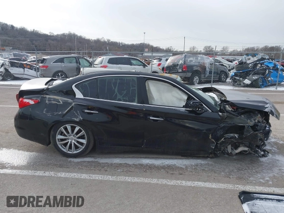 2017 Infiniti Q50 3.0t Premium with VIN JN1EV7AP6HM736699, listed as a IAAI auction lot 41583979 with 1 mi miles. Bid and sale history available at carsss.com. Image 12.