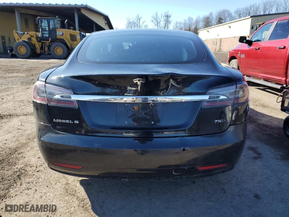 2018 Tesla Model S 75D with VIN 5YJSA1E2XJF248653, listed as a Copart auction lot 49097145 with 92854 miles and Salvage Title. Bid and sale history available at carsss.com. Image 6.