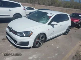 2017 Volkswagen Golf GTI S with VIN 3VW5T7AU2HM035393, listed as a IAAI auction lot 42009016 with 80,669 mi miles. Bid and sale history available at carsss.com. Image 2.