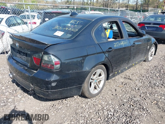 2008 BMW 3 Series 328i with VIN WBAVA33528KX84139, listed as a IAAI auction lot 42146622 with Not provided miles and . Bid and sale history available at DreamBid. Image 4.