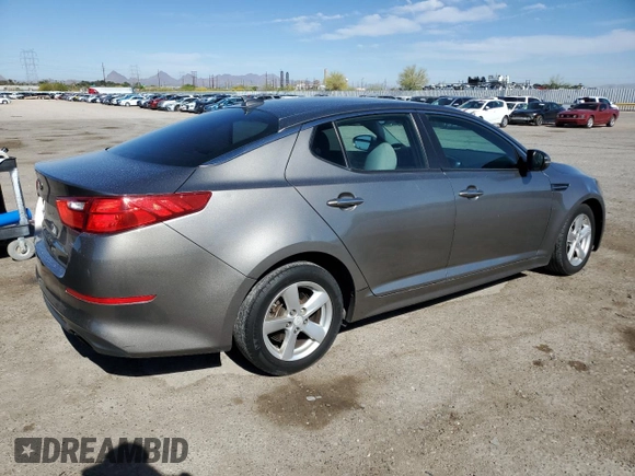 2015 Kia Optima LX with VIN 5XXGM4A73FG440923, listed as a Copart auction lot 54070525 with 124,902 mi miles and Clean Title. Bid and sale history available at carsss.com. Image 3.