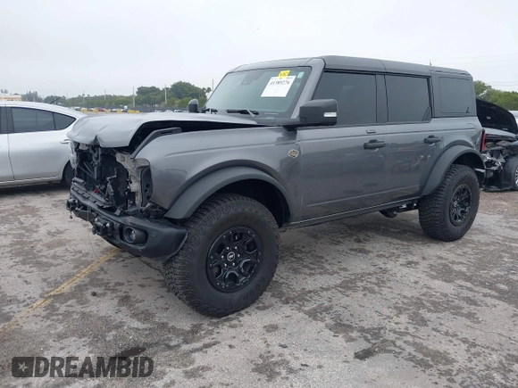 2023 Ford Bronco with VIN 1FMEE5DPXPLC01694, listed as a IAAI auction lot 41389276 with 10,512 mi miles. Bid and sale history available at carsss.com. Image 19.