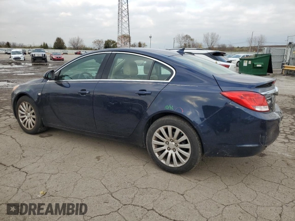 2011 Buick Regal CXL RL3 with VIN 2G4GR5EC7B9178996, listed as a Copart auction lot 80221204 with 126,810 mi miles and Salvage Title. Bid and sale history available at carsss.com. Image 2.