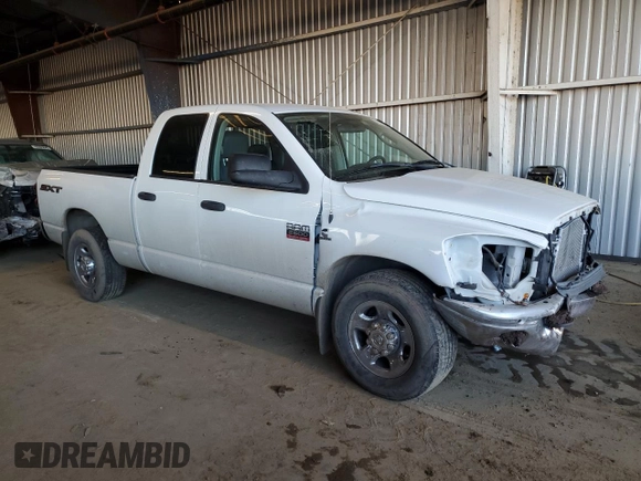 2008 Dodge Ram 2500 SLT with VIN 3D7KR28A48G166008, listed as a Copart auction lot 42439575 with 156,638 mi miles and Salvage Title. Bid and sale history available at carsss.com. Image 4.