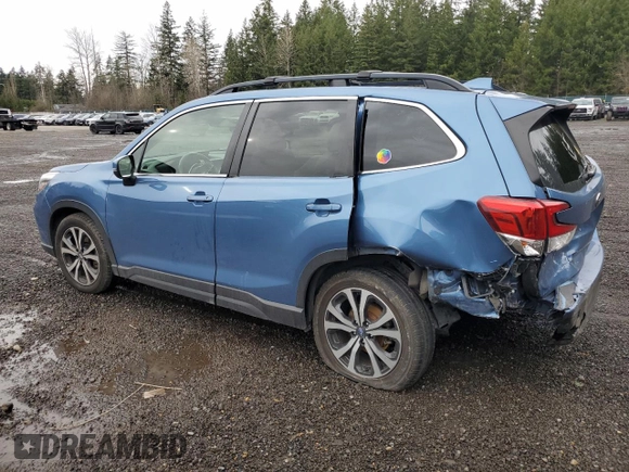2019 Subaru Forester Limited with VIN JF2SKASC4KH569987, listed as a Copart auction lot 48740335 with 99,920 mi miles and Salvage Title. Bid and sale history available at carsss.com. Image 2.