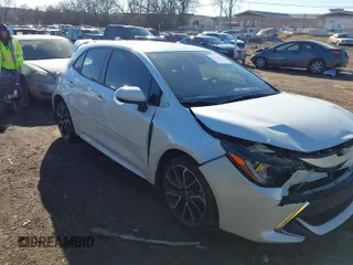 2019 Toyota Corolla Hatchback SE with VIN JTNK4RBE2K3006356, listed as a IAAI auction lot 41338894 with 70,055 mi miles. Bid and sale history available at carsss.com. Image 1.