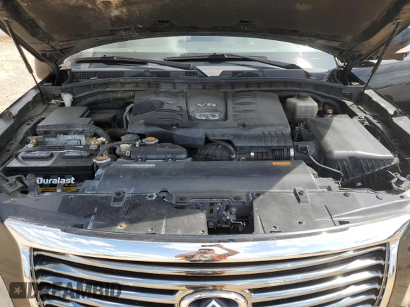 2011 Infiniti QX56 7-passenger with VIN JN8AZ2NE9B9005601, listed as a Copart auction lot 57013744 with 223,590 mi miles and Clean Title. Bid and sale history available at carsss.com. Image 12.