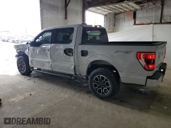 2021 Ford F-150 XL with VIN 1FTFW1E57MKD13897, listed as a Copart auction lot 58760955 with 95,047 mi miles and Salvage title. Bid and sale history available at DreamBid. Image 2.
