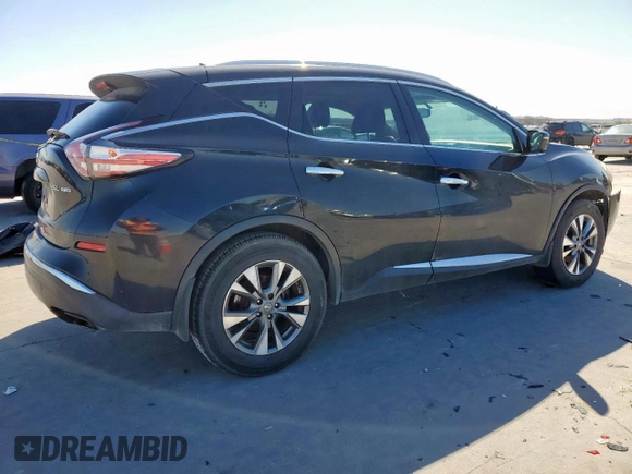 2015 Nissan Murano SL with VIN 5N1AZ2MH5FN267731, listed as a Copart auction lot 47766095 with 210,281 mi miles and Salvage Title. Bid and sale history available at DreamBid. Image 3.