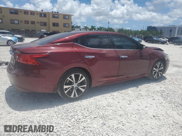 2016 Nissan Maxima SR with VIN 1N4AA6AP7GC395180, listed as a Copart auction lot 62188675 with 63,294 mi miles and Salvage title. Bid and sale history available at DreamBid. Image 3.