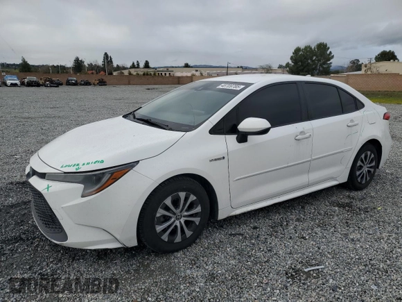 2021 Toyota Corolla Hybrid LE with VIN JTDEAMDE3MJ013373, listed as a Copart auction lot 48709785 with 136,422 mi miles and Salvage Title. Bid and sale history available at carsss.com. Image 1.