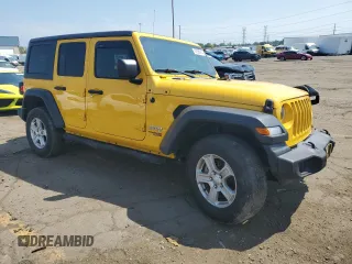 2020 Jeep Wrangler Unlimited Willys z VIN 1C4HJXDG1LW265611, wystawiony jako Copart lot #67928914 z przebiegiem 73 516 mil mil oraz Szkoda całkowita • Salvage title. Historia ofert i sprzedaży dostępna na DreamBid. Obrazek 4.