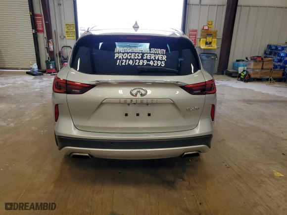 2021 Infiniti QX50 LUXE with VIN 3PCAJ5BAXMF126717, listed as a Copart auction lot 47122705 with 101,157 mi miles and Clean Title. Bid and sale history available at carsss.com. Image 6.
