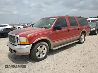 2000 Ford Excursion Limited z VIN 1FMNU42F9YEE51179, wystawiony jako Copart lot #52051925 z przebiegiem 394 168 mil mil oraz Czysty tytuł • Clean title. Historia ofert i sprzedaży dostępna na DreamBid. Obrazek 1.