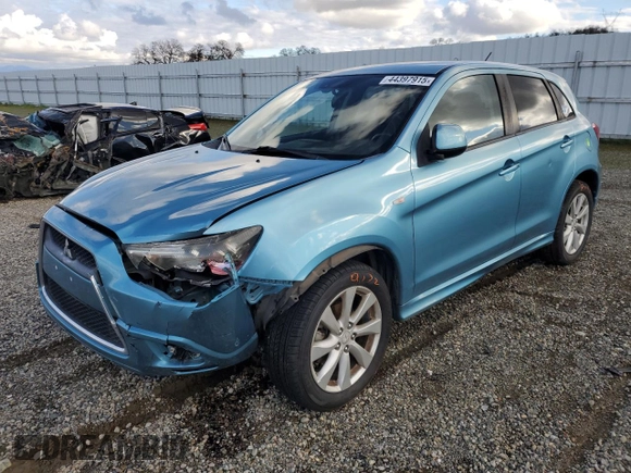 2012 Mitsubishi Outlander Sport SE with VIN JA4AP4AUXCZ003166, listed as a Copart auction lot 44397915 with 120,270 mi miles and Salvage Title. Bid and sale history available at carsss.com. Image 1.