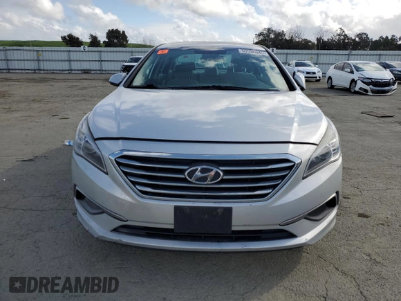 2017 Hyundai Sonata 2.4L with VIN 5NPE24AF4HH572164, listed as a Copart auction lot 50996045 with 99,418 mi miles and Salvage Title. Bid and sale history available at carsss.com. Image 5.