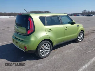 2017 Kia Soul + with VIN KNDJP3A58H7877849, listed as a IAAI auction lot 41932260 with 166,557 mi miles. Bid and sale history available at carsss.com. Image 4.