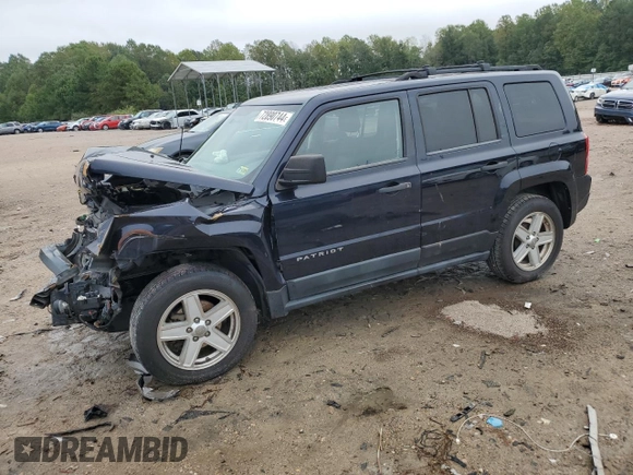2011 Jeep Patriot Sport with VIN 1J4NT1GA1BD102771, listed as a Copart auction lot 72890744 with 124,327 mi miles and Salvage title. Bid and sale history available at DreamBid. Image 1.